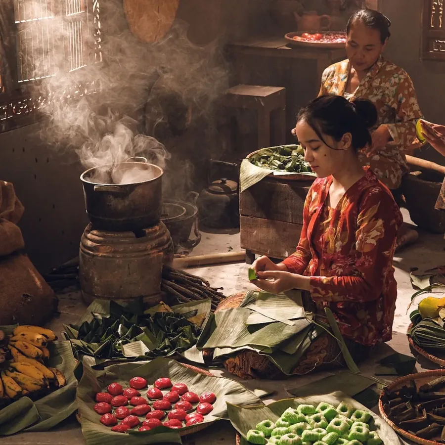 Thực đơn ghi trên bảng
